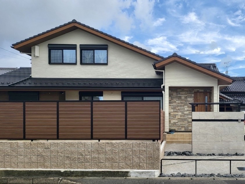 目隠しフェンスで暮らしやすいモダン外構