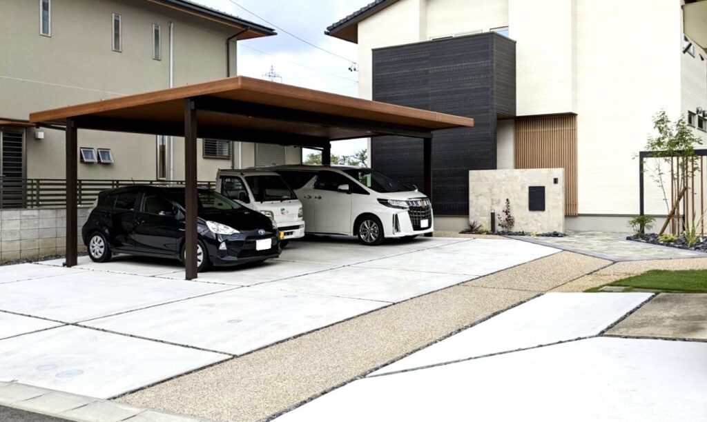 整った美しさ。現代風和モダン外構